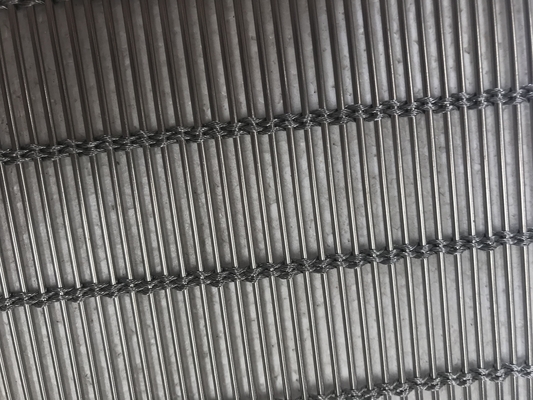 304 Material mutli color Architectural Woven Metal Mesh For Restaurants