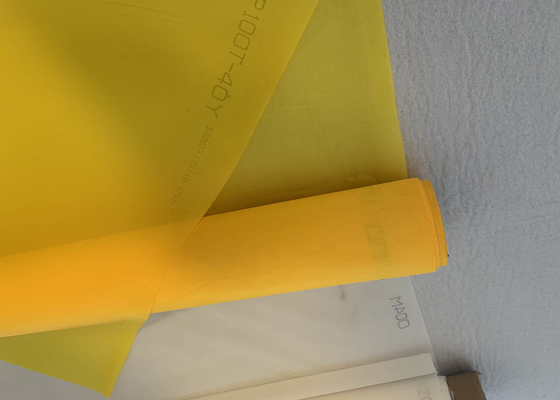 Nylon Roll 43t Monofilament Screen Printing Mesh White Yellow Color