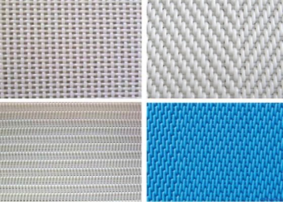 White Blue Polyester Sludge Dewatering Belt 1m-50m Wear Resisting