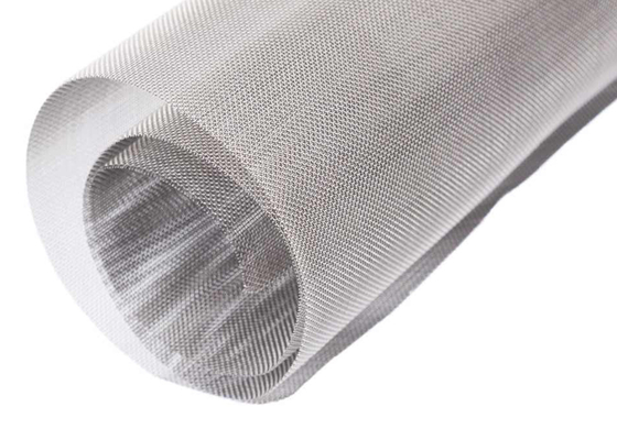 Plain Weave 316 Stainless Steel Woven Wire Mesh 30 Mesh 15 Micron