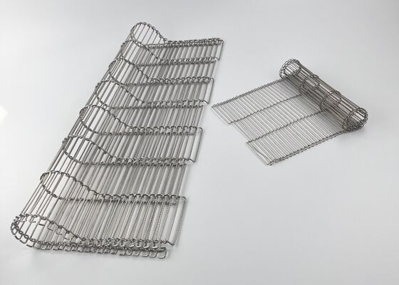 High Temperature Resistant Stainless Steel 304 Flat Flex Wire Mesh Belt