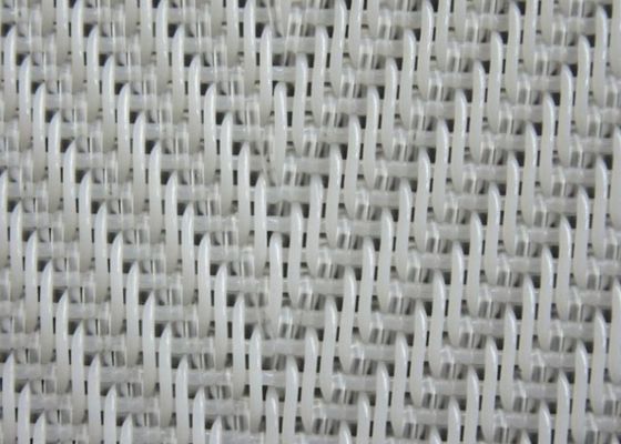 White Color Monofilament Plain Weave Polyester Mesh Conveyor Belt