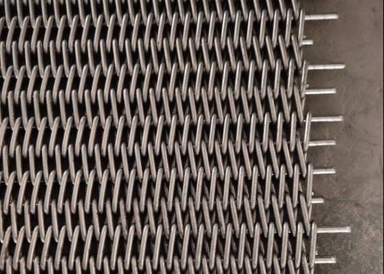 บิสกิตเบเกอรี่ประเภทตาข่ายสายพานลำเลียง Carbon Steel Compound Balanced Weave