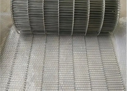 สายพานลำเลียงแบนเฟล็กซ์อาหารทอดอุณหภูมิสูง 316l