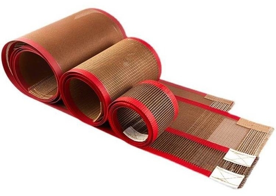 สายพานลำเลียงตาข่าย PTFE เครื่องเป่า UV ทนต่อการแตกร้าวที่อุณหภูมิสูง