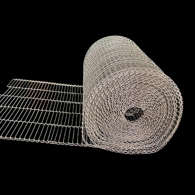 สายพานลำเลียงลวดตาข่ายสแตนเลสแบบ Flat Flex ทนความร้อนสำหรับอุตสาหกรรมอาหาร