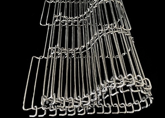 สายขนย้ายอากาศสูง Flat Flex conveyor belt สแตนเลสประเภทอาหาร