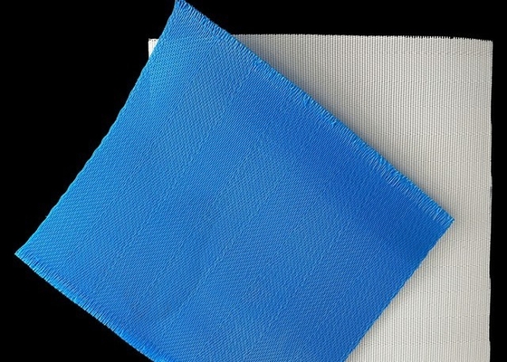 สีฟ้าและสีขาว พอลิเอสเตอร์ Mesh เข็มขัด sludge dehydration ปรับแต่ง