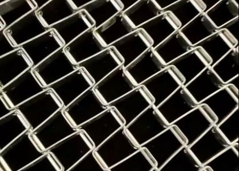 ภาระหนัก 304 สแตนเลส Flat Wire Honeycomb Mesh Belt