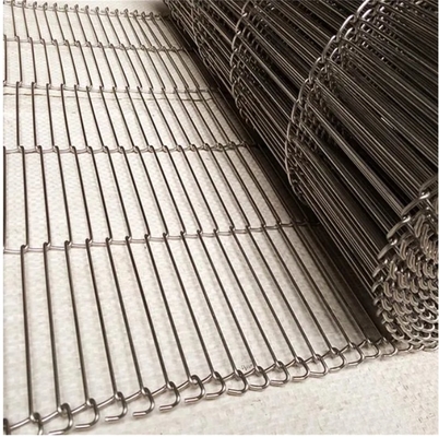ช็อคโกแลตเคลือบแบน Flex conveyor สาย Mesh เข็มขัด - เหล็กคาร์บอนสูง