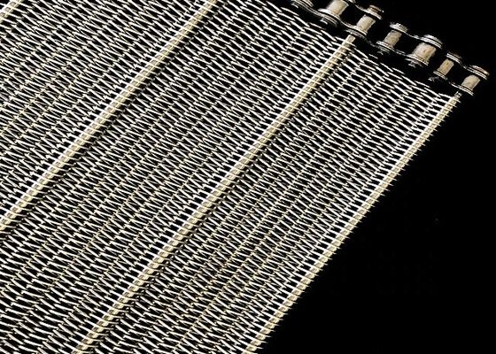 304 Stainelss Steel สายพานลำเลียงตาข่ายเบลติ้งสำหรับเครื่องซักผ้าผัก