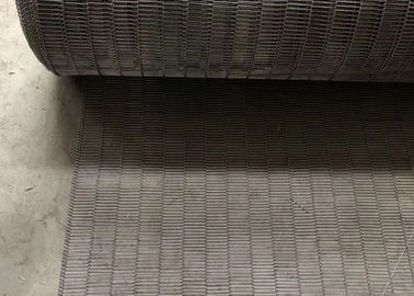 30 ซม. - 3 ม. พื้นที่เปิดโล่งขนาดใหญ่สายพานลำเลียงลวดตาข่าย Flex สายพานตาข่ายอาหาร Flex แบบแบน