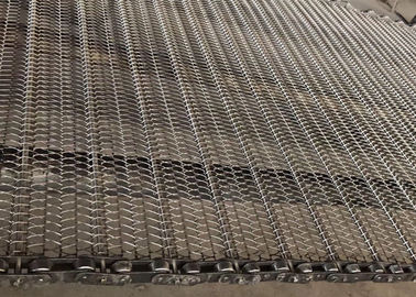 สายพานลำเลียงตาข่ายผิวเรียบเนียนสายพานสแตนเลส 304 สำหรับการลำเลียงเซรามิก