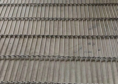 304SS Flat Flex Enrober สายพานลวดตาข่ายสายพานสำหรับชิปทอด