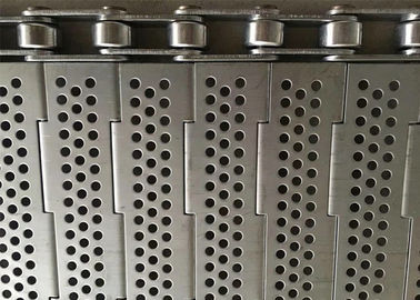 สายพานเชื่อมโยงสแตนเลส 316 L, แผ่นตาข่ายแบบมีรูสำหรับการอบเส้นก๋วยเตี๋ยว