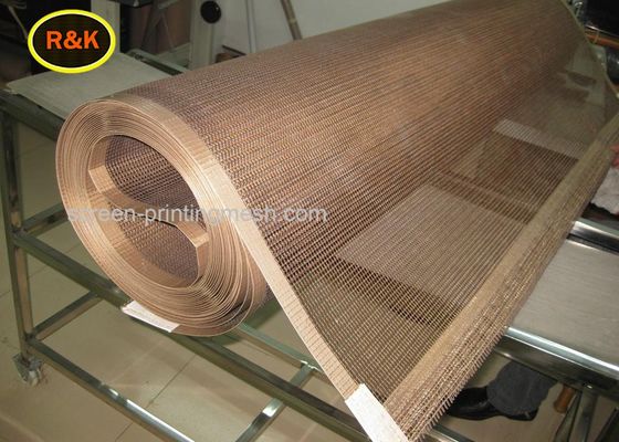 สายพานลำเลียงเทฟลอนเคลือบ PTFE แบบธรรมดาน้ำหนัก 120-160g / M2 10 * 10 ตาข่าย