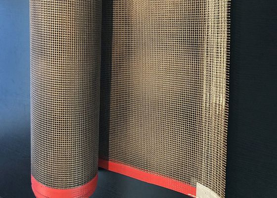 การอบแห้งอาหารสัตว์เลี้ยง 4 * 4mm Hole Non Stick  Conveyor Belts