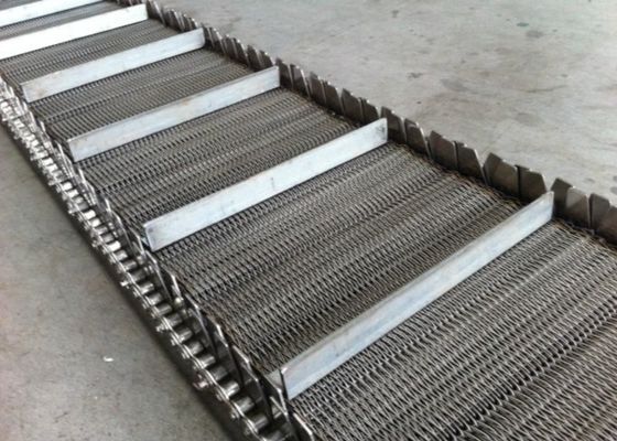 การอบแห้งและการระบายน้ำ 201 สายพานลำเลียงตาข่าย 3mm Dia