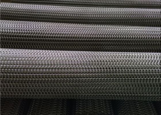 Compound Cord Weave Conveyor 310 สายพานตาข่ายสแตนเลสสำหรับระบายความร้อนด้วยแก้ว