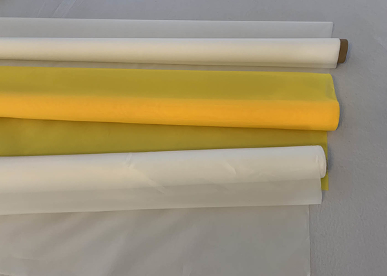 Plain Weave 55t Silk Screen ม้วนตาข่ายโพลีเอสเตอร์ Monofilament