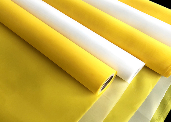 สีเหลืองขาว 200 ตาข่ายหน้าจอการพิมพ์ 115 ซม. กว้าง
